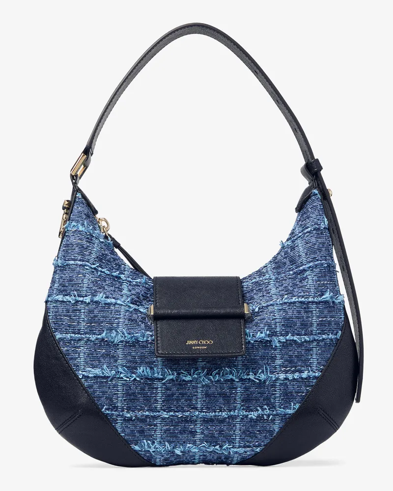Jimmy Choo Bar Hobo Small Denim