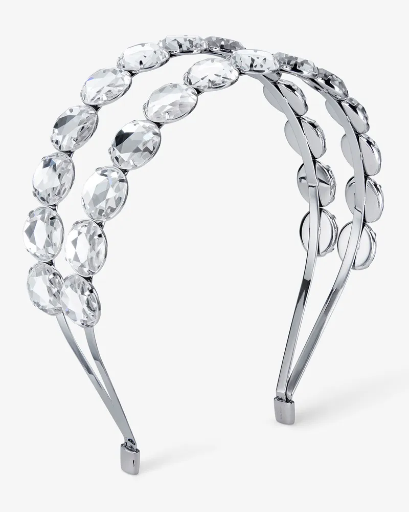 Jimmy Choo Double Row Headband Silber