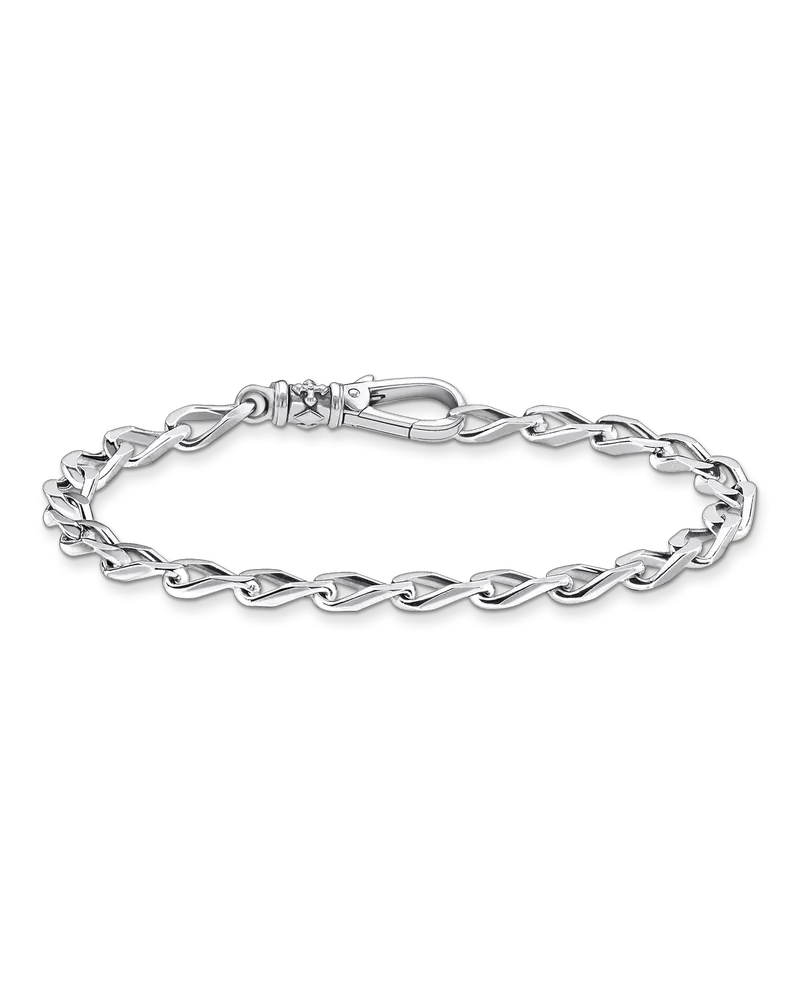 Thomas Sabo Herren Armband Glieder silber, Sterlingsilber geschwärzt Silberfarben