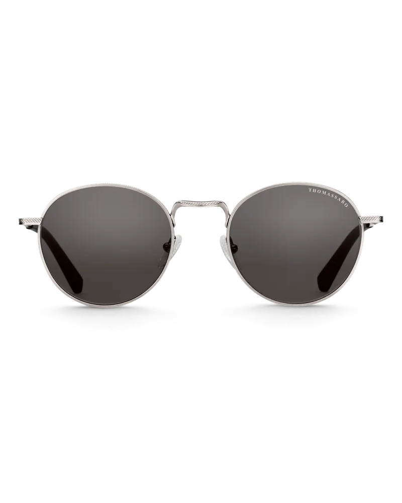 Thomas Sabo Herren Sonnenbrille Johnny Panto Polarisiert, 127 Anthrazit