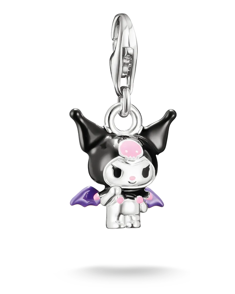Thomas Sabo Hello Kitty Charm Kuromi Fledermaus – Original schwarz 2259-M06-11 Pink