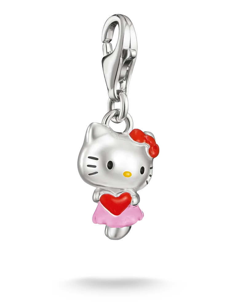 Thomas Sabo Damen Hello Kitty Charm Herz – Original, M06, Charm Club Collection Gelb