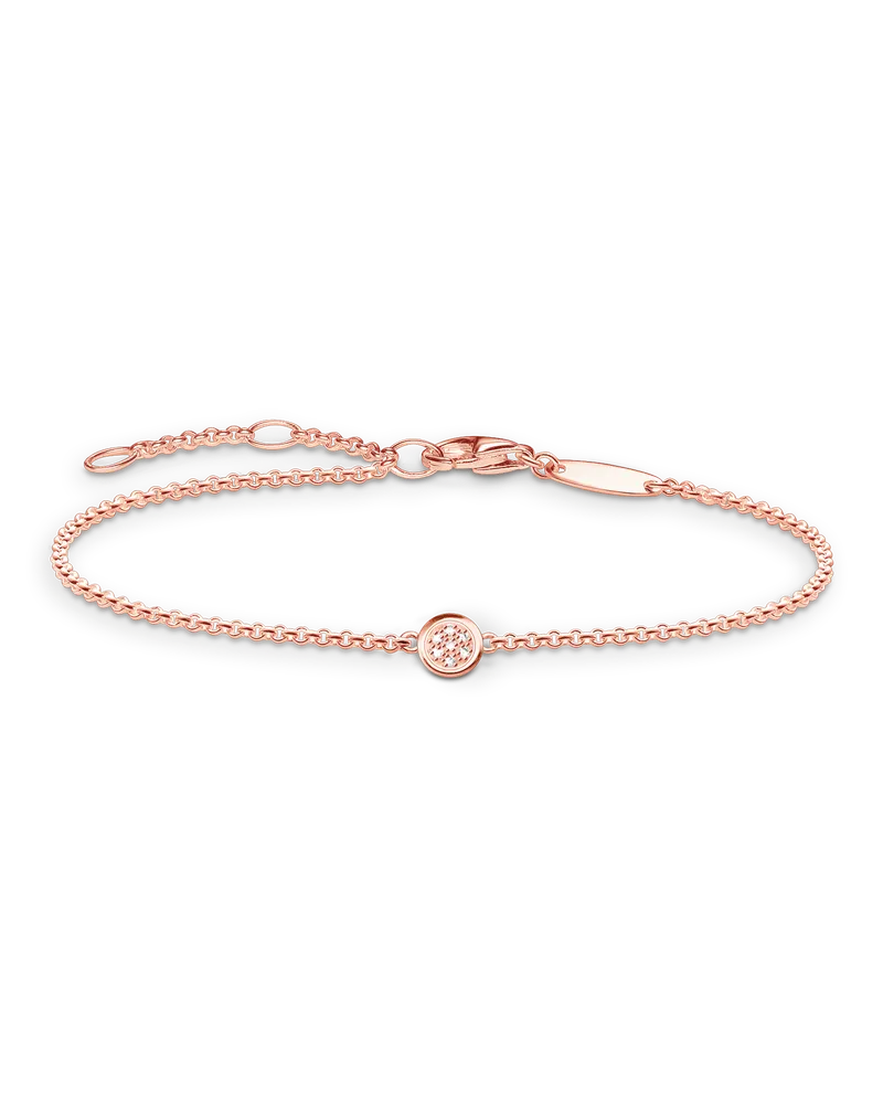 Thomas Sabo Damen Armband, Sterlingsilber Roségold vergoldet, Glam & Soul Roségoldfarben