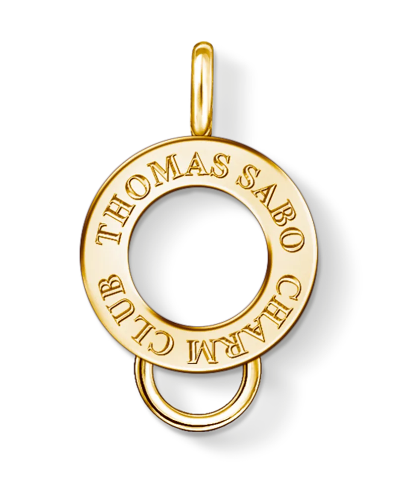 Thomas Sabo Damen Carrier, Sterlingsilber Gelbgold vergoldet, Charm Club Collection Gelbgoldfarben