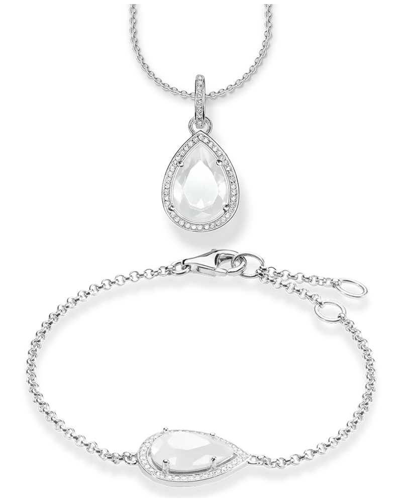 Thomas Sabo Damen Armband & Kette, Sterlingsilber Silberfarben