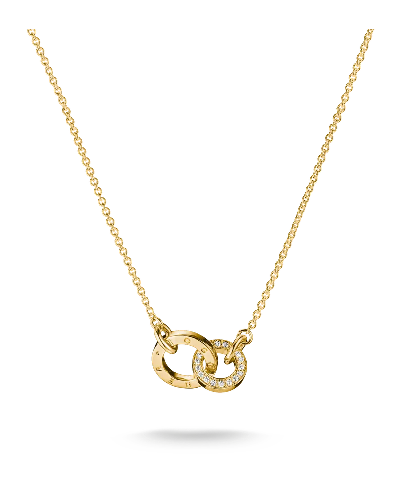 Thomas Sabo Damen Kette Together mit weißem Zirkonia, M01 Gelbgoldfarben