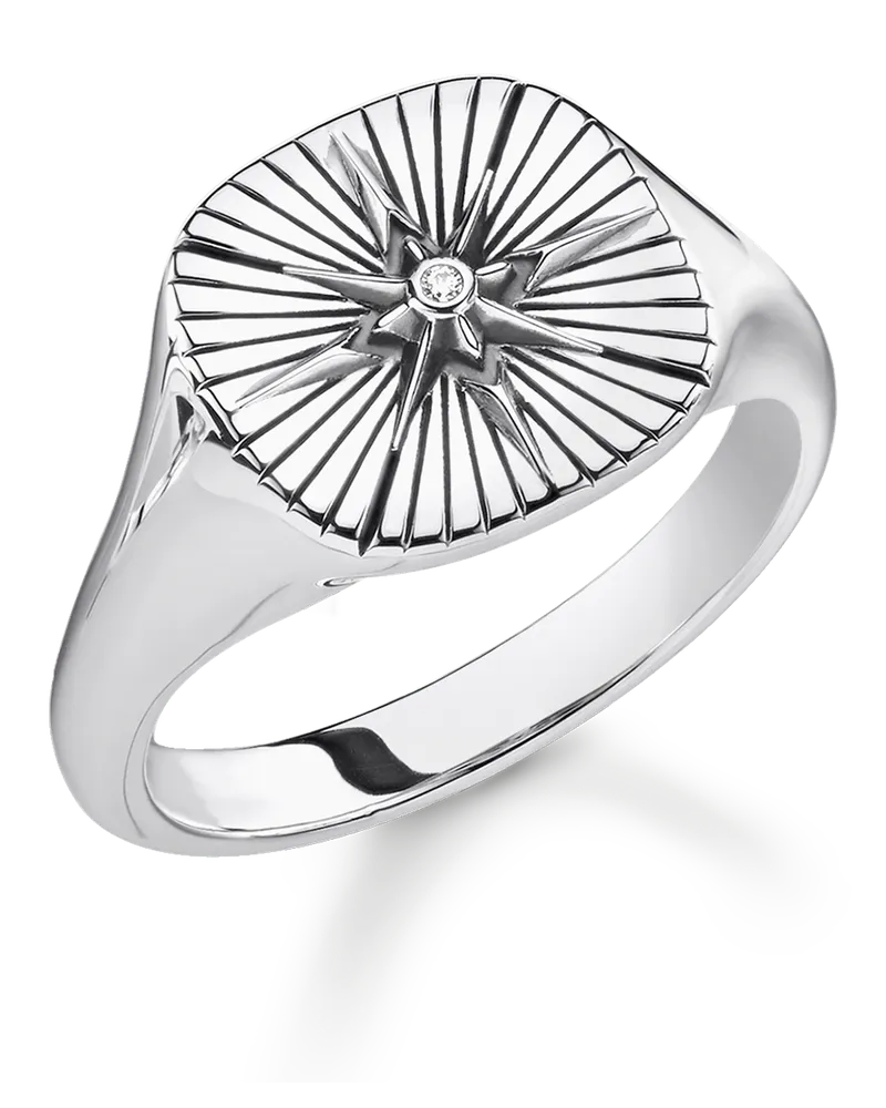 Thomas Sabo Herren Ring Vintage Stern, Sterlingsilber Silberfarben