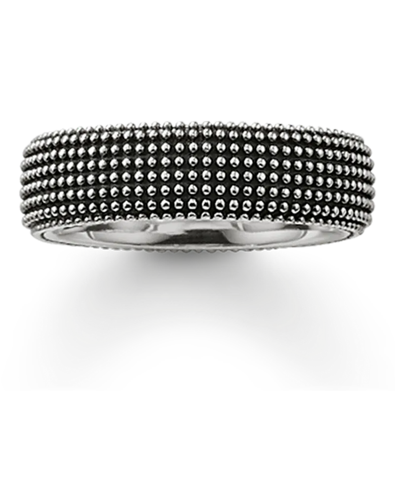 Thomas Sabo Damen Bandring Kathmandu, Sterlingsilber geschwärzt Schwarz