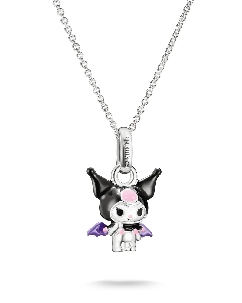 Thomas Sabo Hello Kitty Kette Kuromi Fledermaus schwarz KE2424-M06-11-L45V Pink