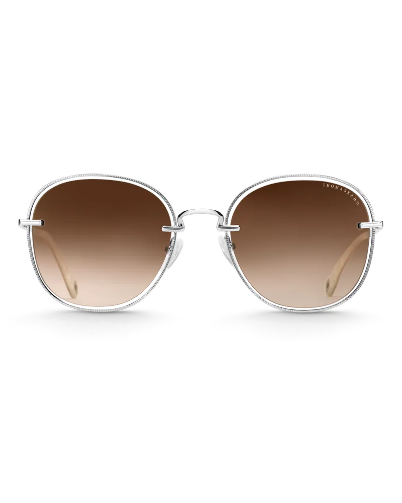 Thomas Sabo Damen Sonnenbrille Mia Quadratisch braun, 072 Braun