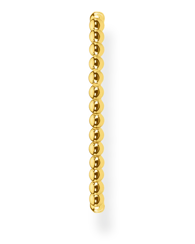 Thomas Sabo Damen Einzel Ohrstecker Kugeln gold, Sterlingsilber Gelbgold vergoldet, Charming Collection Gelbgoldfarben