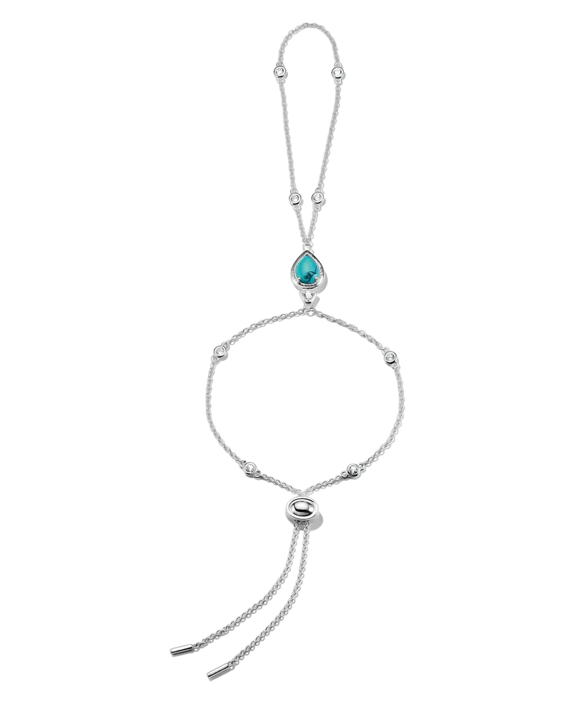 Thomas Sabo Damen Armband Türkiser Stein Elyndra Silber, Sterlingsilber Silberfarben