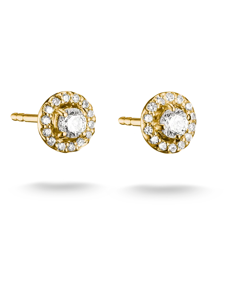 Thomas Sabo Ohrstecker mit weißem Zirkonia im Brillantschliff weiß H2372-M01-14 Gelbgoldfarben