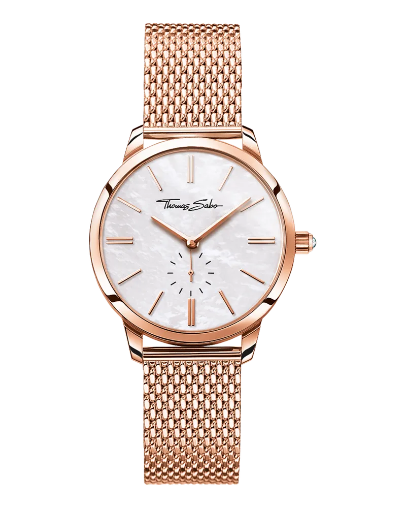 Thomas Sabo Damen Damenuhr Glam Spirit roségoldfarben, Edelstahl Roségoldfarben