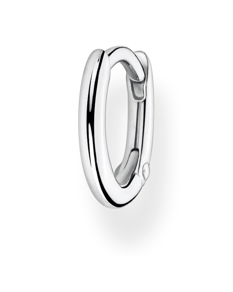 Thomas Sabo Damen Einzel Creole klassisch silber, Sterlingsilber, Charming Collection Silberfarben