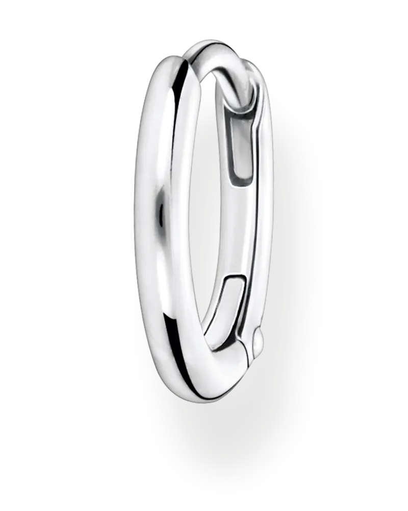 Thomas Sabo Damen Einzel Creole klassisch silber, Sterlingsilber, Charming Collection Silberfarben
