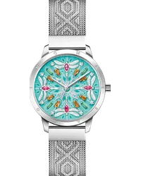 Thomas Sabo Damenuhr Kaleidoskop Libelle silber türkis Hellgrün