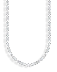 Thomas Sabo Choker-Kette mit weißen Steinen Silber Silberfarben