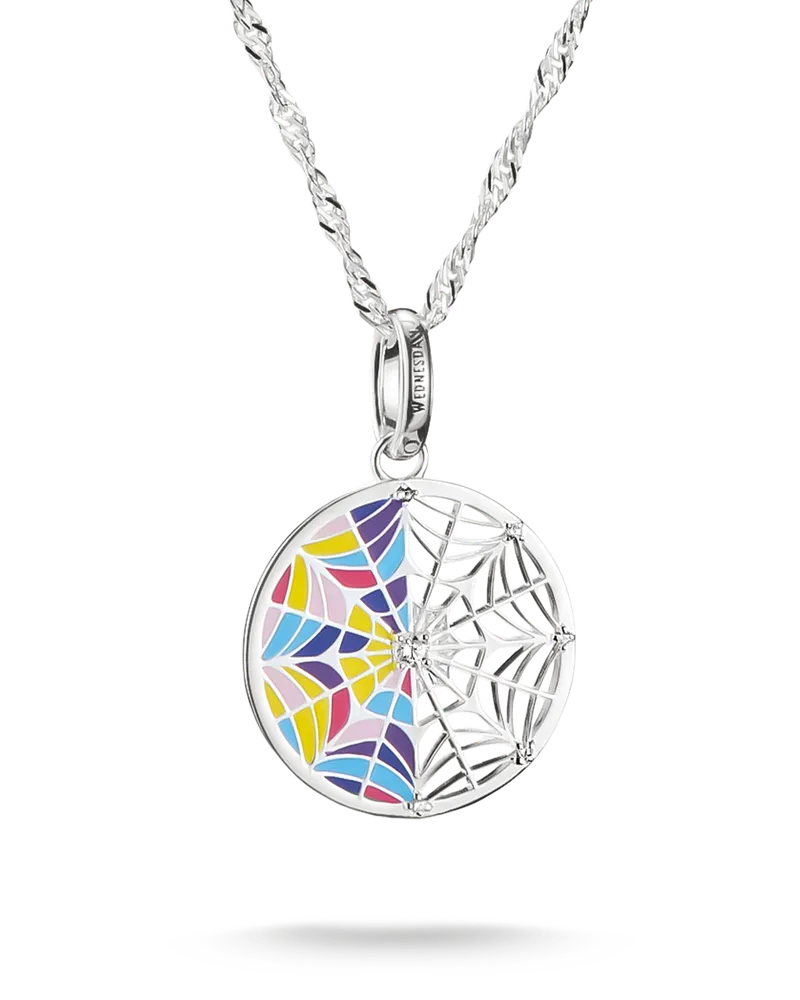 Thomas Sabo Herren Kette Wednesday Fenster Emaille Silber, Sterlingsilber Blau