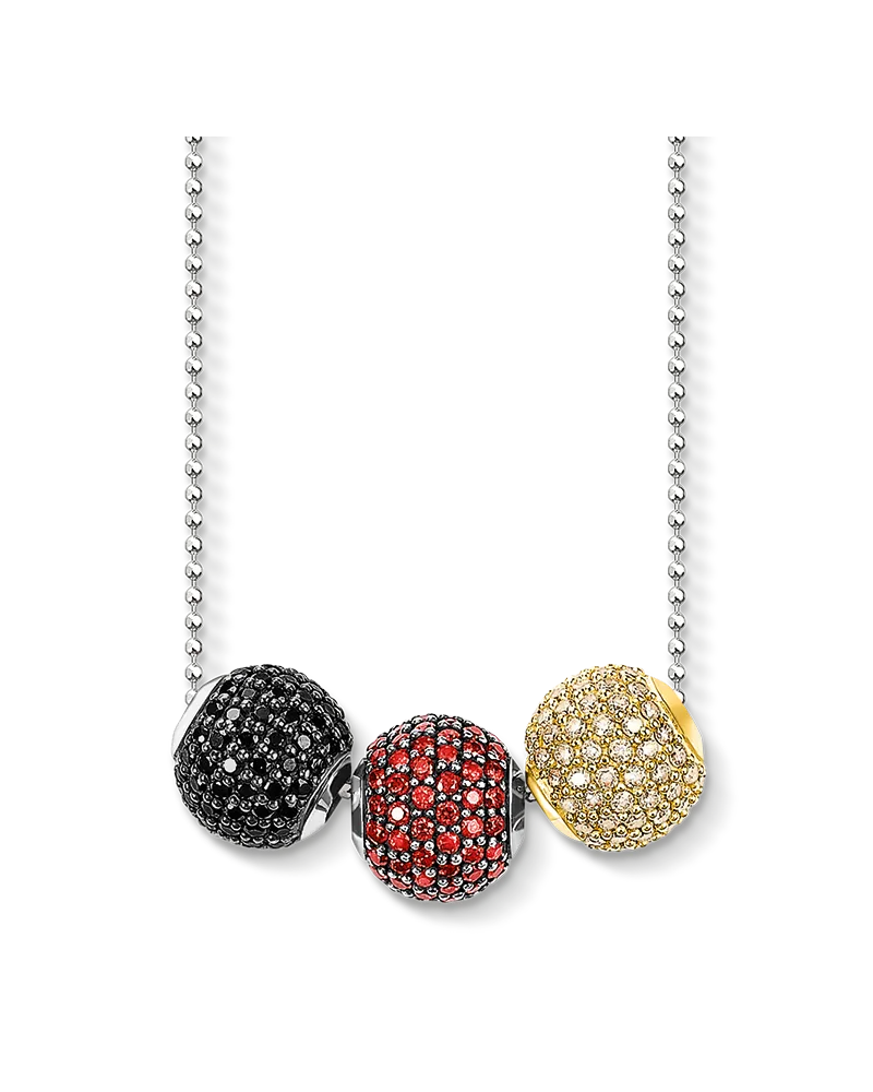 Thomas Sabo Damen Kette Deutschland, Sterlingsilber Gelbgold vergoldet Gelb