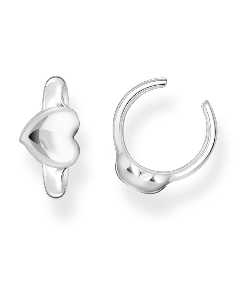 Thomas Sabo Damen Earcuff in Herzform Silber, Sterlingsilber Silberfarben