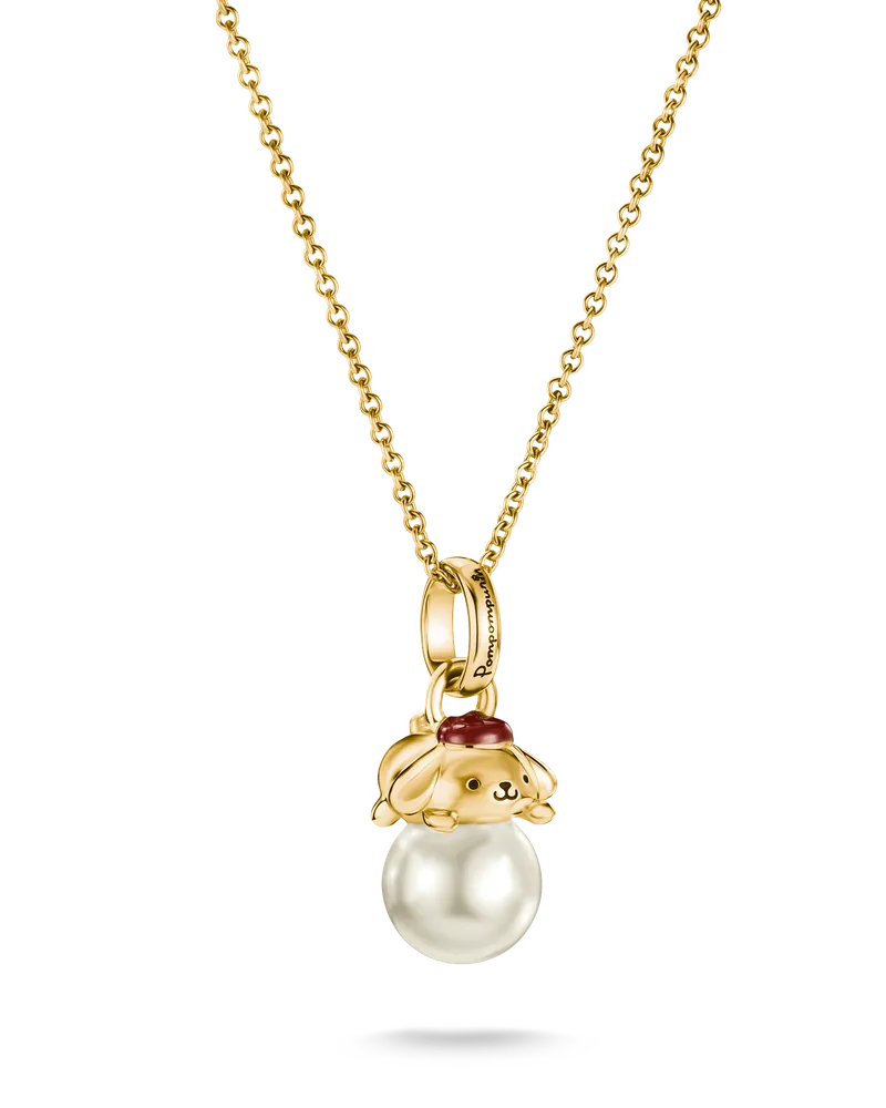 Thomas Sabo Hello Kitty Kette Pompompurin Perle weiß KE2417-X03-14-L45V Braun