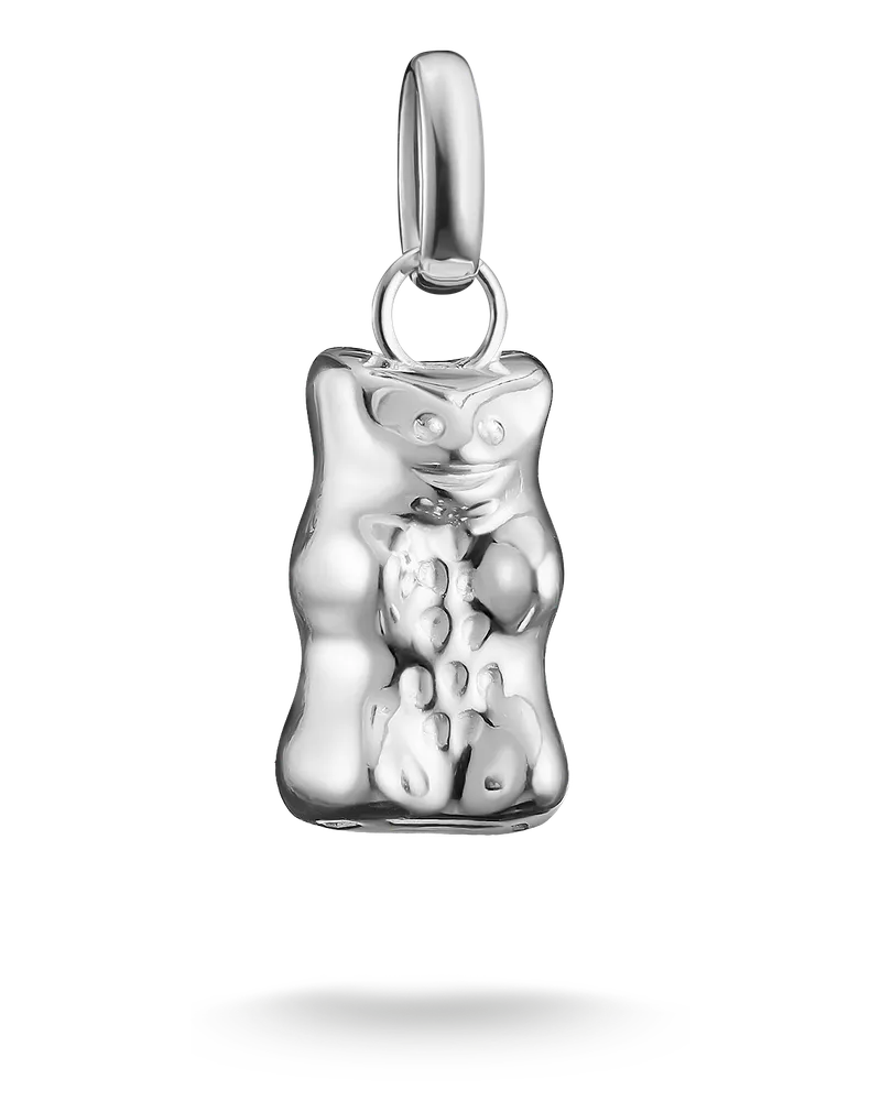 Thomas Sabo Damen Charm-Goldbär-Anhänger Connect Silber, Sterlingsilber Silberfarben