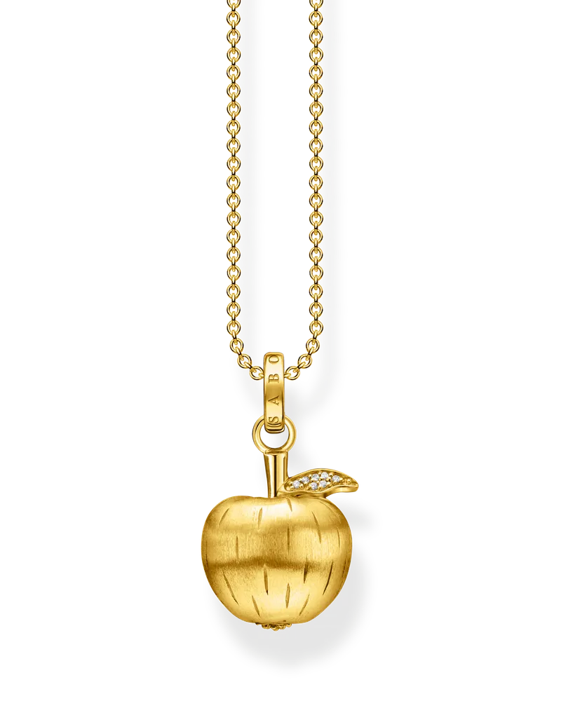 Thomas Sabo Damen Kette Apfel gold, Sterlingsilber Gelbgold vergoldet Gelbgoldfarben