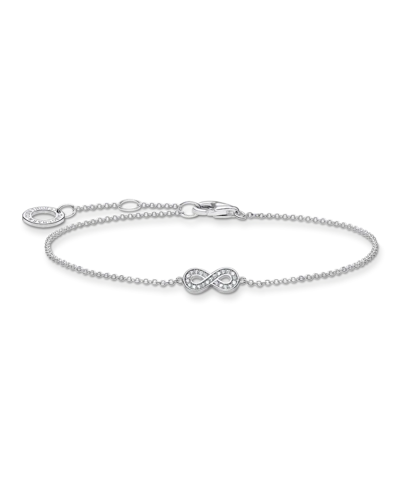 Thomas Sabo Damen Armband Infinity silber, Sterlingsilber, Charming Collection Silberfarben