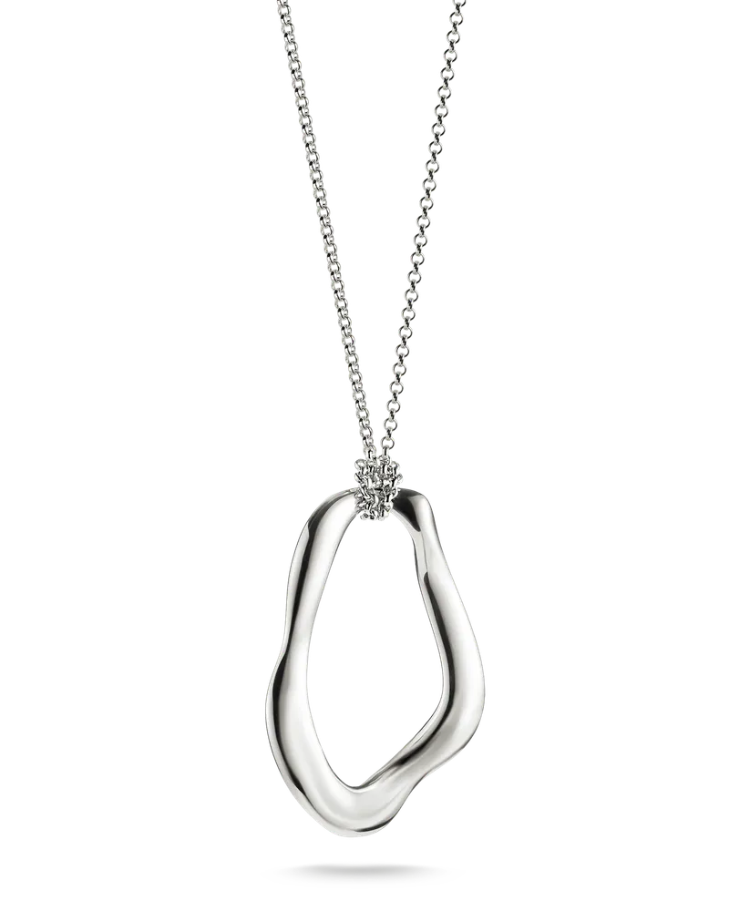 Thomas Sabo Damen Kette mit Anhänger Natural Beauty Silber, Sterlingsilber Silberfarben