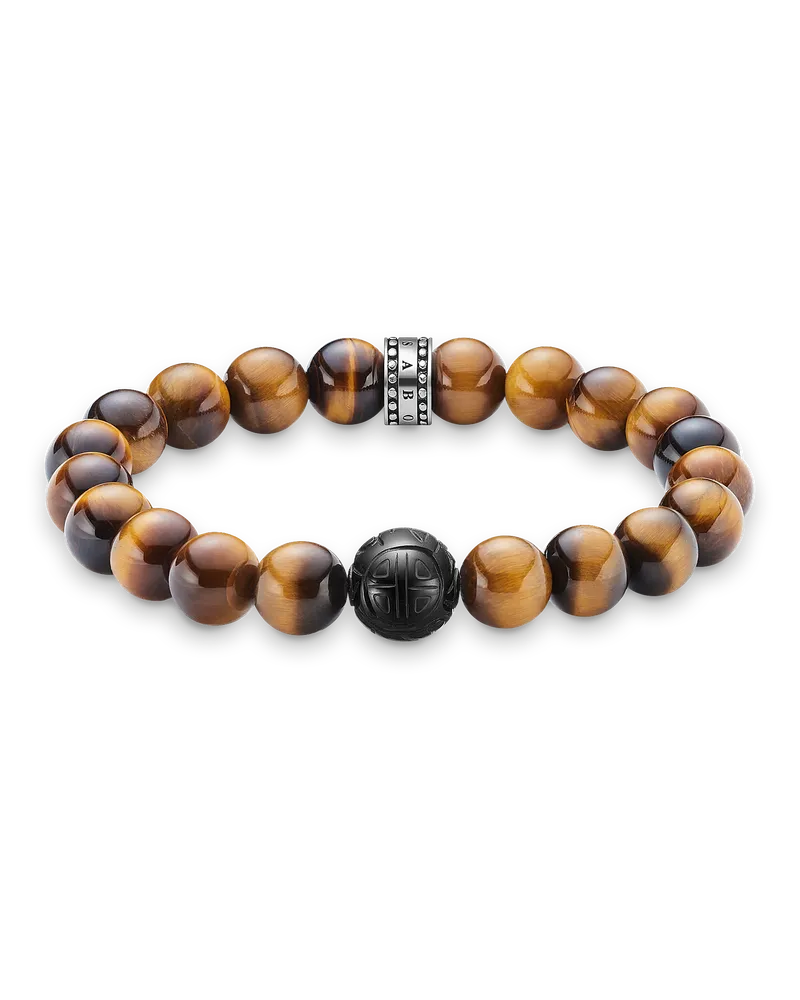 Thomas Sabo Herren Armband braun, Sterlingsilber Braun