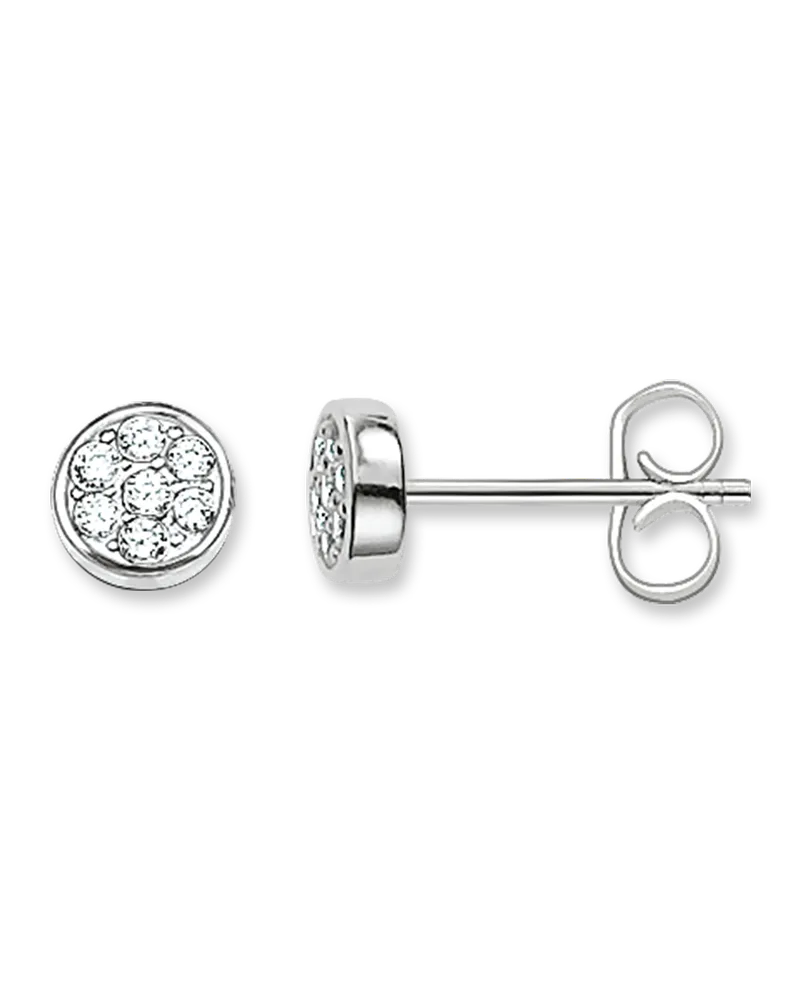 Thomas Sabo Ohrstecker Sparkling Circles Silberfarben