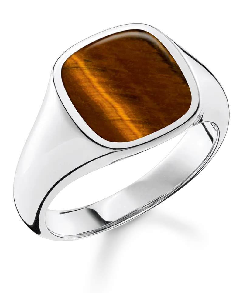 Thomas Sabo Ring klassisch Tigerauge Braun