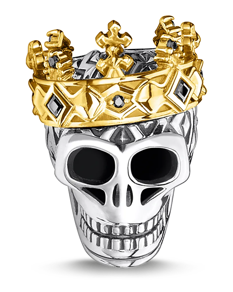 Thomas Sabo Bead Totenkopf Krone Gelbgoldfarben