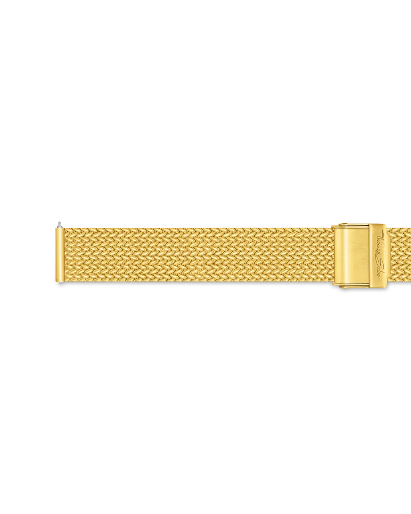 Thomas Sabo Herren Edelstahlarmband 16mm Gold, Edelstahl Gelbgoldfarben