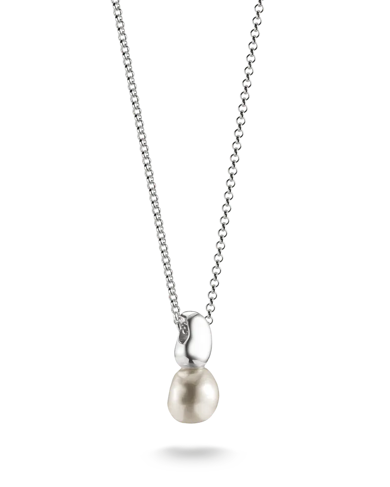 Thomas Sabo Damen Kette Perle, Sterlingsilber Silberfarben