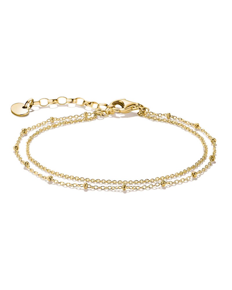 Thomas Sabo Damen Doppelarmband, M01 Gelbgoldfarben