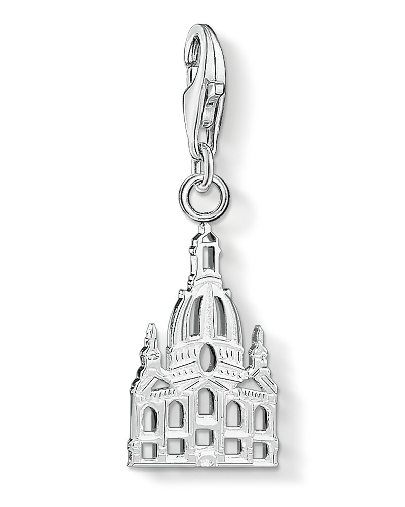 Thomas Sabo Damen Charm-Anhänger Frauenkirche Dresden, Sterlingsilber, Charm Club Collection Silberfarben