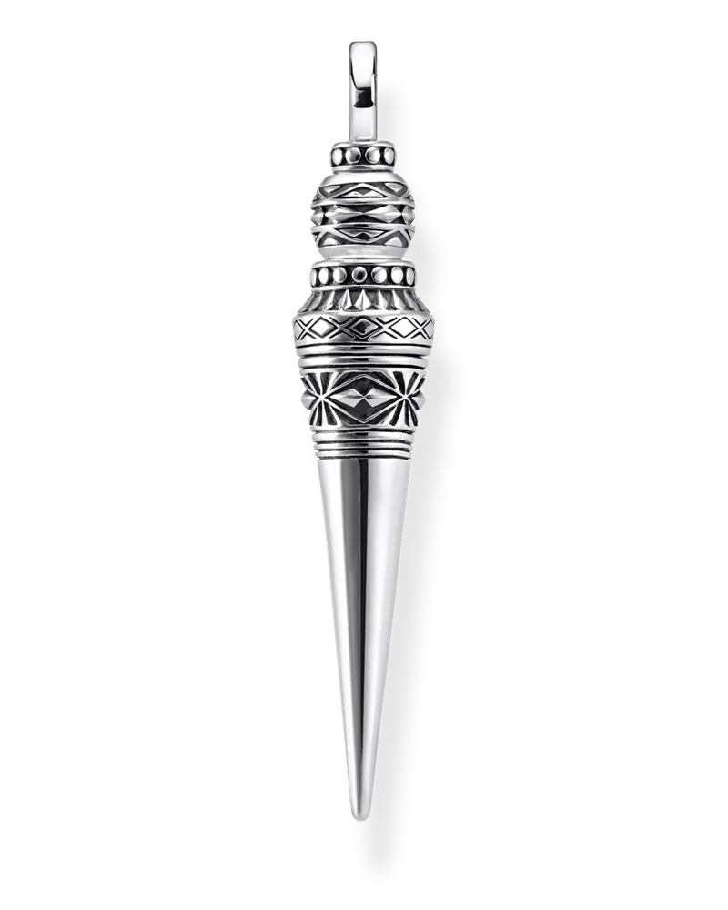 Thomas Sabo Herren Anhänger Pendel Ornamente silber, Sterlingsilber geschwärzt Silberfarben