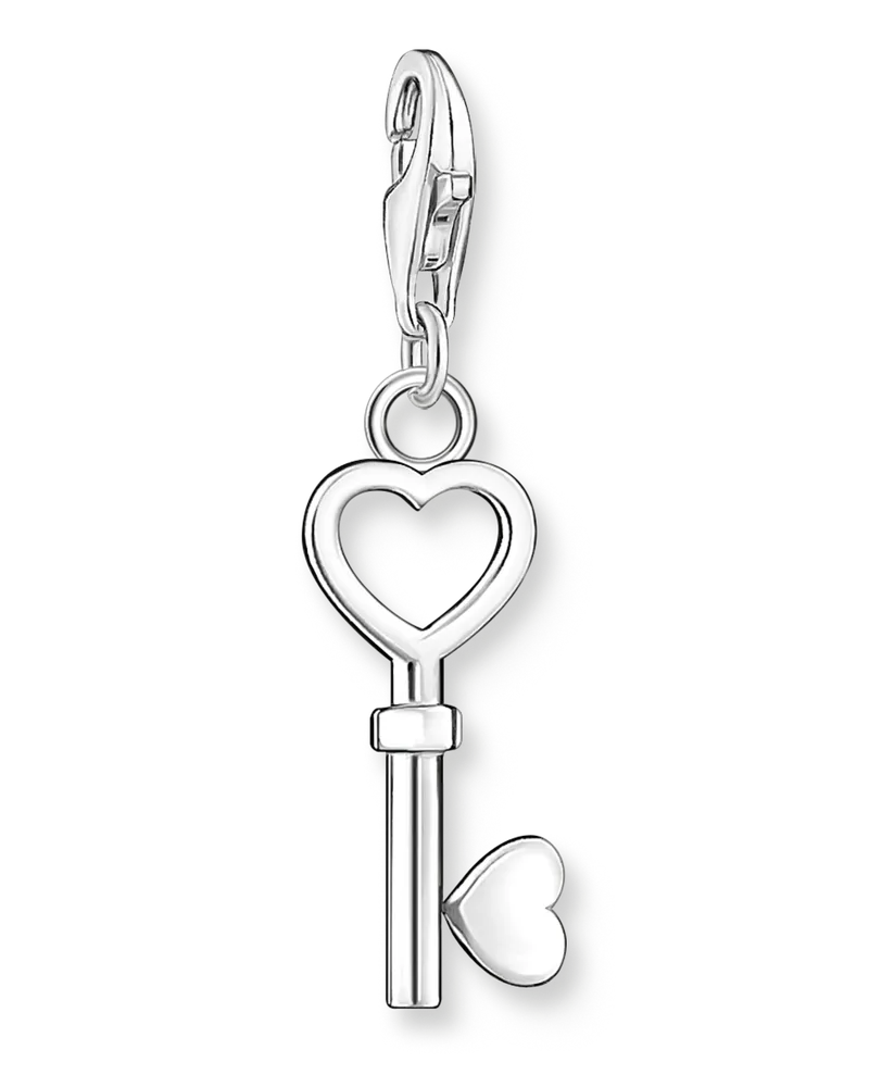 Thomas Sabo Damen Charm-Anhänger Schlüssel, Sterlingsilber, Charm Club Collection Silberfarben