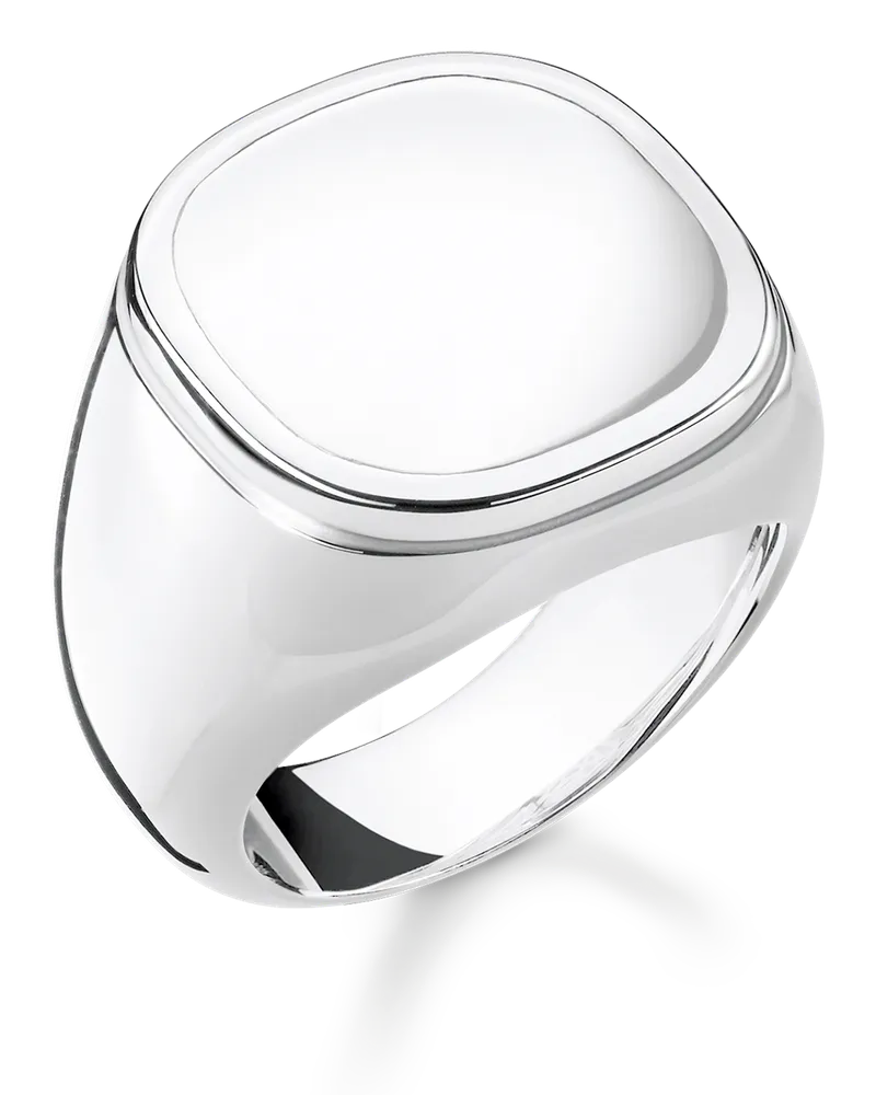 Thomas Sabo Herren Ring klassisch, Sterlingsilber geschwärzt Silberfarben