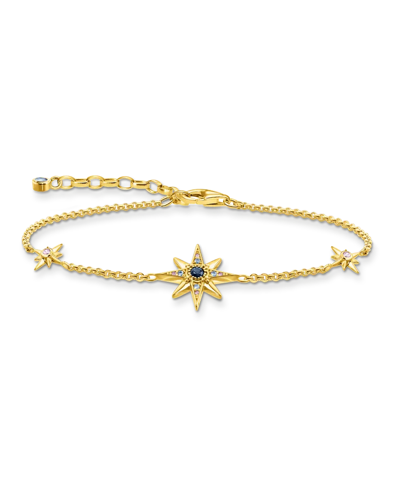 Thomas Sabo Armband Royalty Stern mit Steine gold Dunkelblau