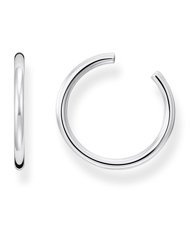 Thomas Sabo Damen Ohrklemme groß silber, Sterlingsilber, Charming Collection Silberfarben