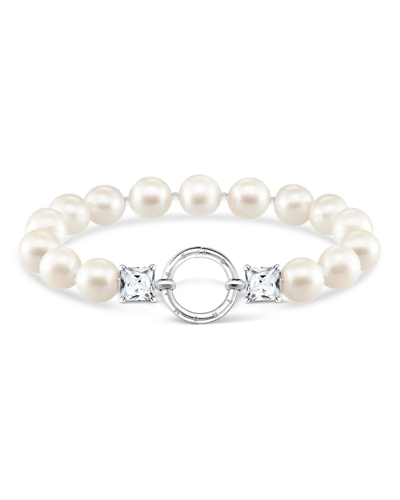 Thomas Sabo Damen Armband Perlen silber, Sterlingsilber Silberfarben