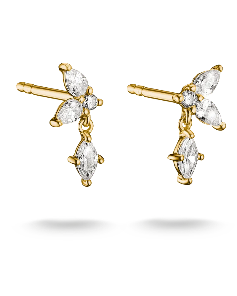 Thomas Sabo Ohrstecker mit weißem Zirkonia weiß H2377-M01-14 Gelbgoldfarben