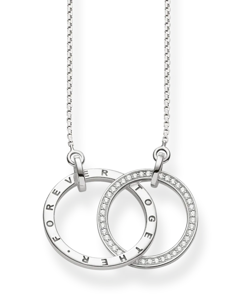 Thomas Sabo Damen Collier Forever Together groß silber, Sterlingsilber Silberfarben