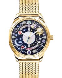 Thomas Sabo Uhr Cosmic Amulet mit Zifferblatt in Dunkelblau gelbgoldfarben Blau