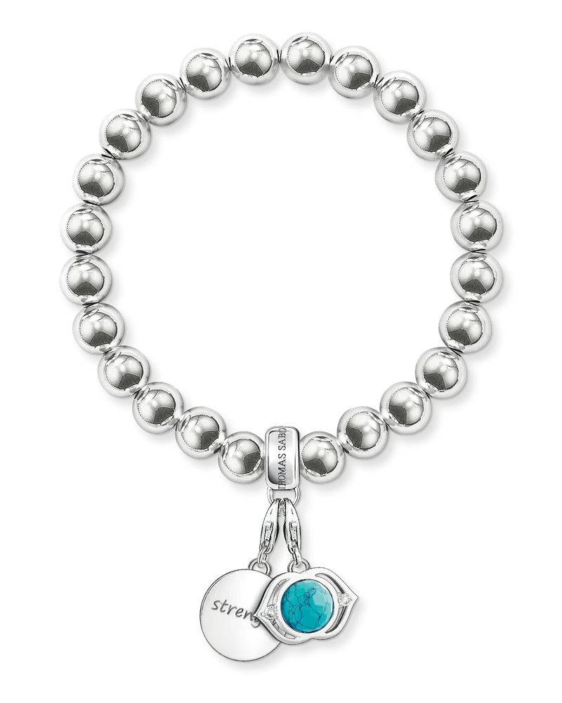 Thomas Sabo Damen Armband, Sterlingsilber, Charm Club Collection Silberfarben