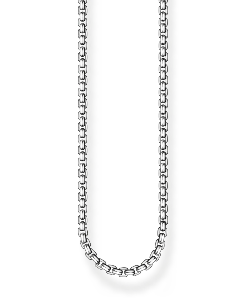 Thomas Sabo Herren Venezia-Kette geschwärzt Stärke 2 mm, Sterlingsilber Silberfarben