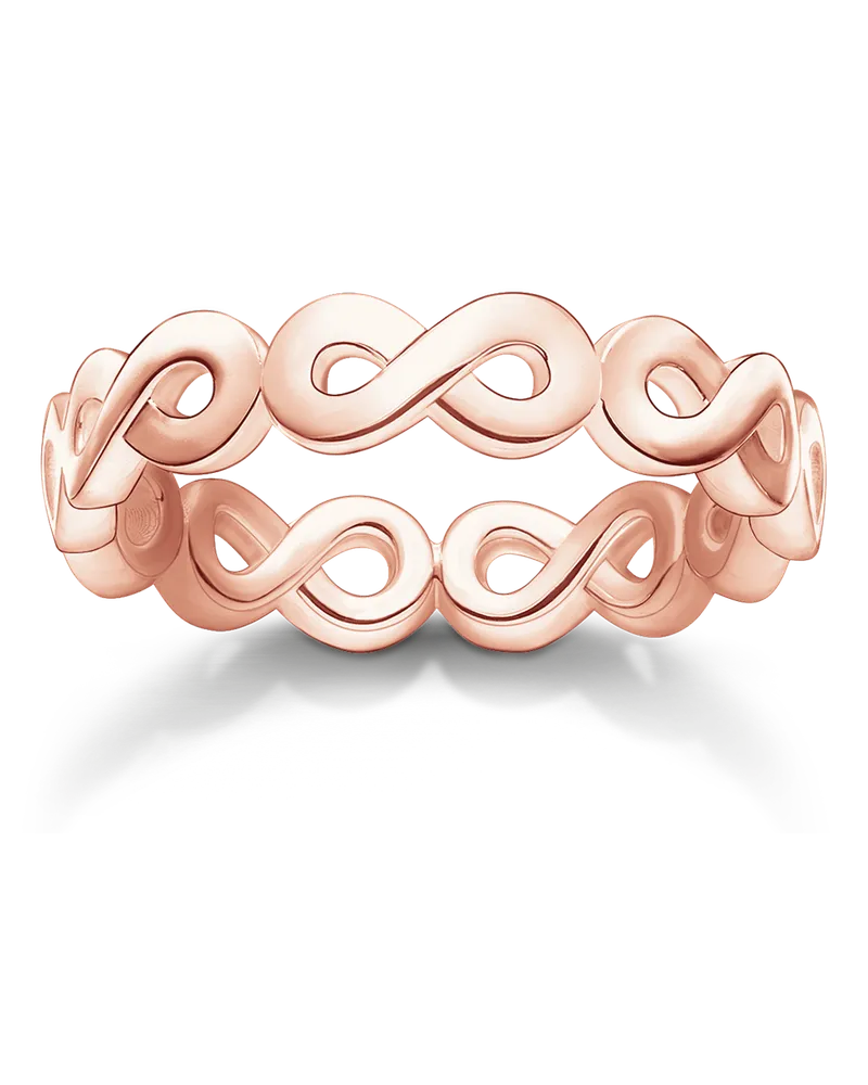 Thomas Sabo Damen Ring, Sterlingsilber Roségold vergoldet Roségoldfarben